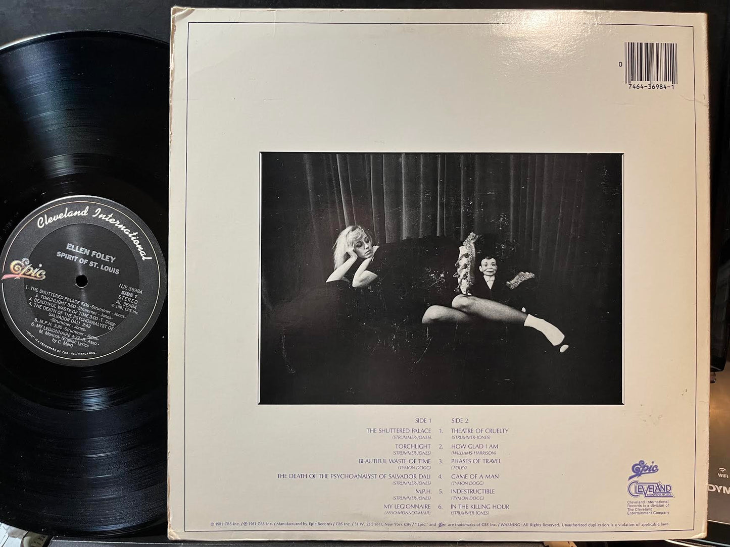 Ellen Foley - Spirit Of St. Louis (VINYL) | Near Mint (NM) Excellent+ (EX+)--