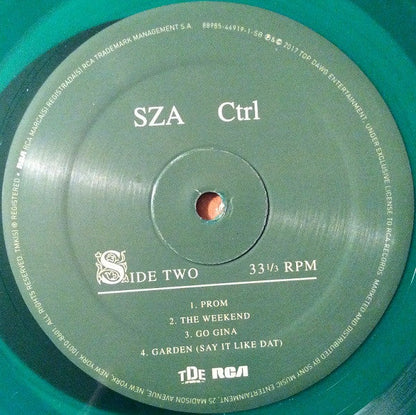 SZA - Ctrl (TRANSLUCENT GREEN VINYL) | Mint (M) Mint (M)-