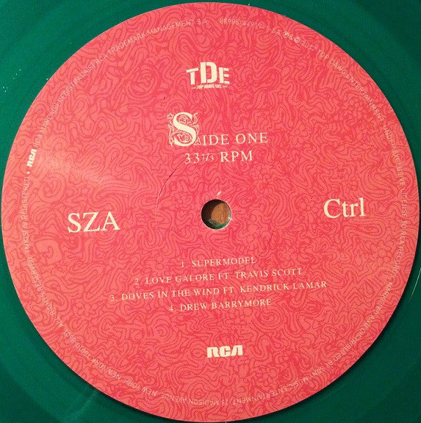 SZA - Ctrl (TRANSLUCENT GREEN VINYL) | Mint (M) Mint (M)-