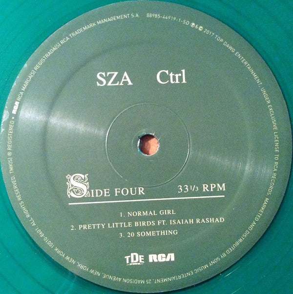 SZA - Ctrl (TRANSLUCENT GREEN VINYL) | Mint (M) Mint (M)-