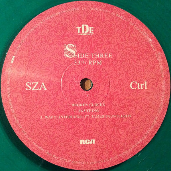 SZA - Ctrl (TRANSLUCENT GREEN VINYL) | Mint (M) Mint (M)-