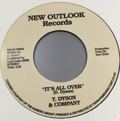 T. Dyson & Company - It’s All Over / First Time (7" VINYL) | Mint (M) Generic-