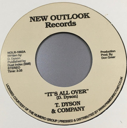 T. Dyson & Company - It’s All Over / First Time (7" VINYL) | Mint (M) Generic-