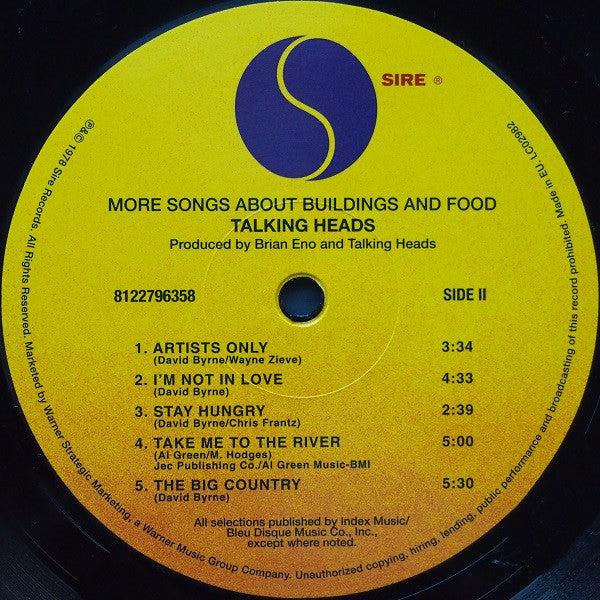 Talking Heads - More Songs About Buildings And Food | Mint (M) Mint (M)-