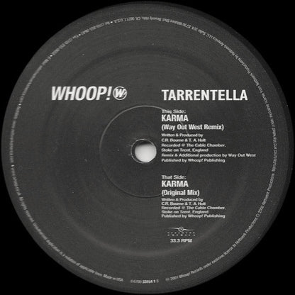 Tarrentella - Karma | Very Good Plus (VG+) Very Good Plus (VG+)--