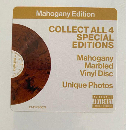 Taylor Swift Midnights Republic Records LP, Album, S/Edition, Mah Mint (M) Mint (M)-