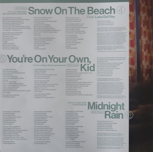 Taylor Swift - Midnights | Mint (M) Mint (M)-