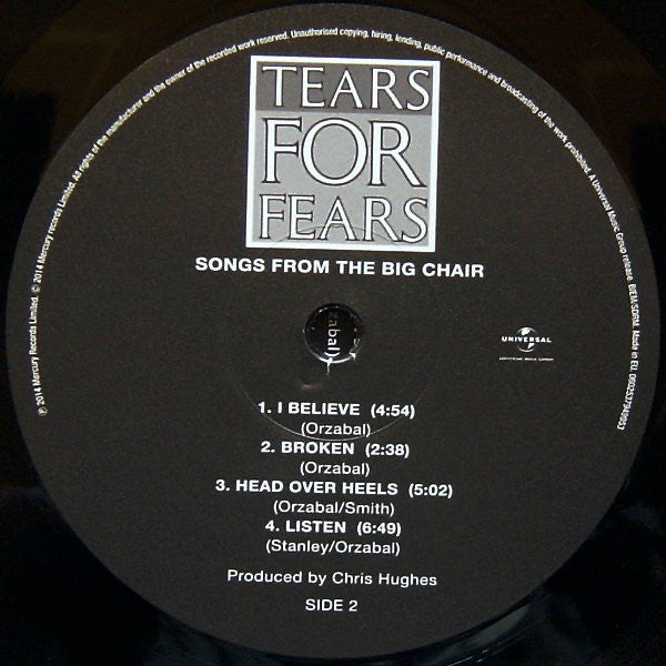 Tears For Fears - Songs From The Big Chair (VINYL) | Mint (M) Mint (M)-