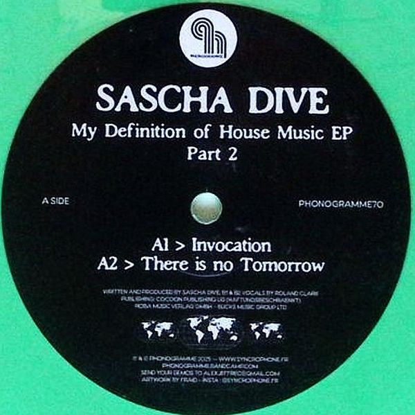 Sascha Dive - My Definition Of House Music EP Part 2 (COLOR VINYL) |--