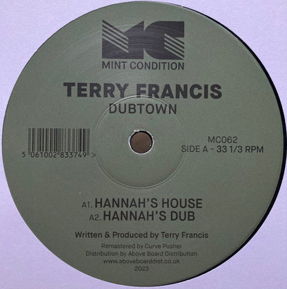 Terry Francis - Dubtown (VINYL 12") | Mint (M) Mint (M)--