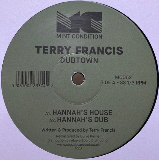 Terry Francis - Dubtown (VINYL 12") | Mint (M) Mint (M)--