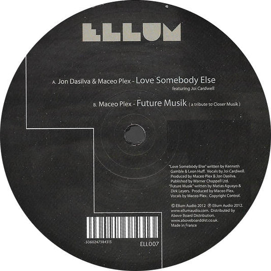 Maceo Plex & Jon Dasilva - Love Somebody Else (VINYL) | Mint (M) Generic--