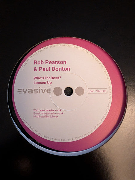 Rob Pearson - Who's The Boss (VINYL) |--