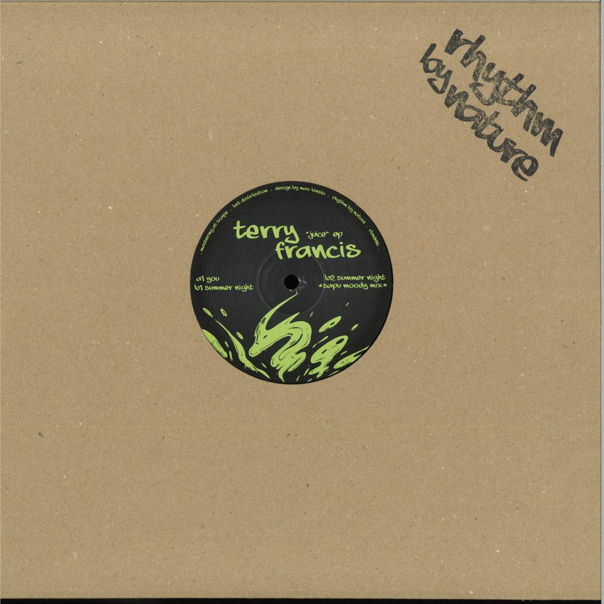 Terry Francis - Juice EP (VINYL 12" Rhythm By Nature RBN006) | NEW Mint (M) Mint (M)--