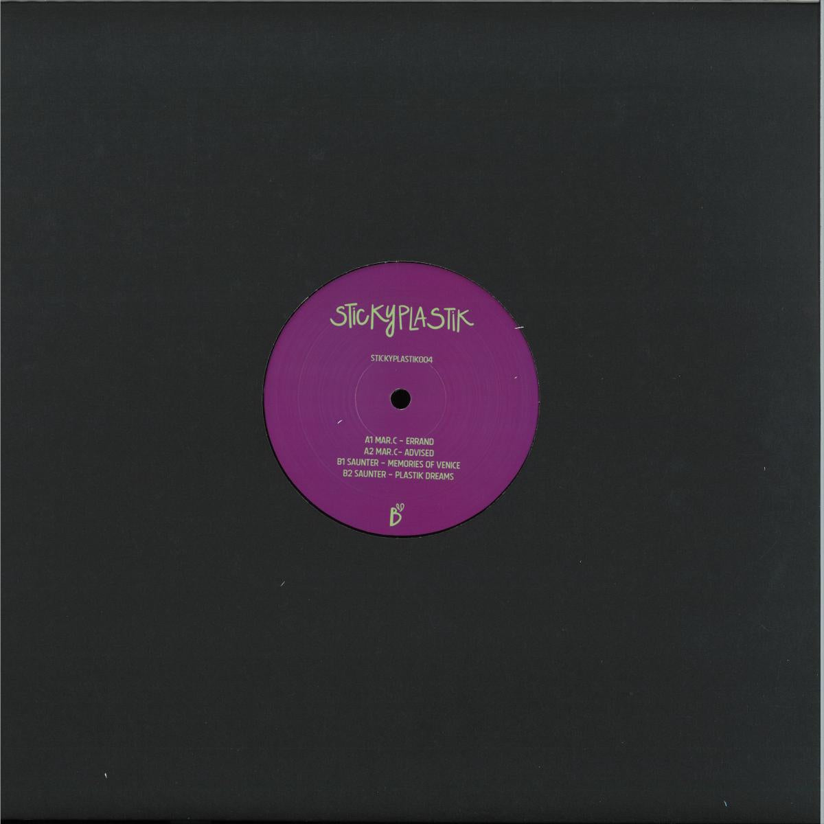 mar.c / Saunter - STICKYPLASTIK004 (VINYL 12" Sticky Plastik STICKYPLASTIK004) | NEW Mint (M) Mint (M)--