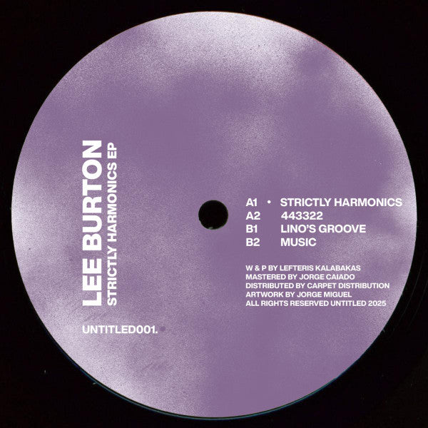 Lee Burton - Strictly Harmonics EP (VINYL) | Mint (M) Mint (M)--