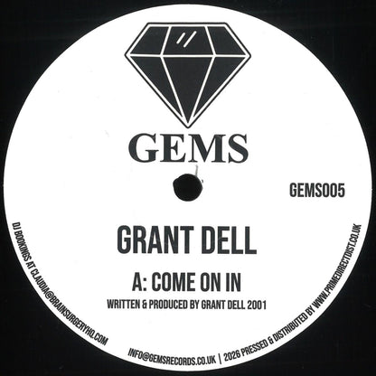 Grant Dell - Come On In / We Go deep (VINYL 12" GEMS GEMS005) | NEW Mint (M) Mint (M)--