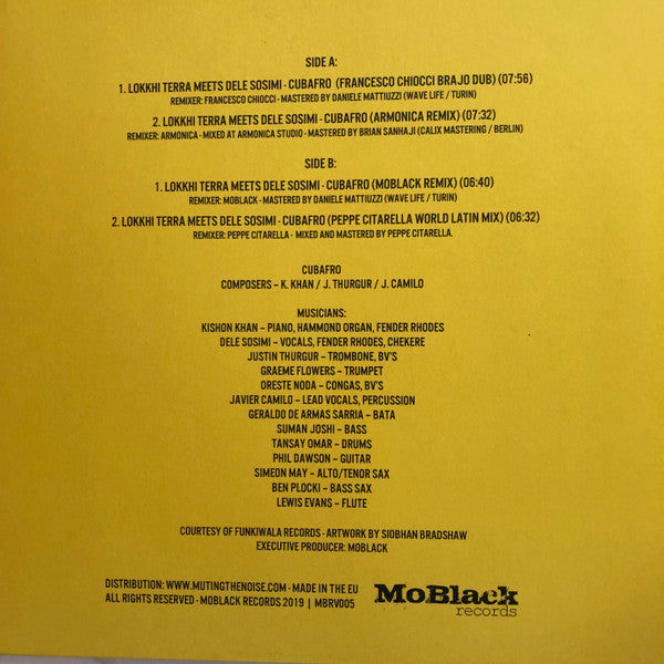 Lokkhi Terra - Cubafro Remixes (VINYL 12") |-