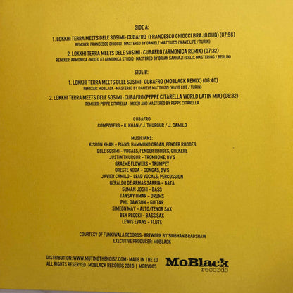 Lokkhi Terra - Cubafro Remixes (VINYL 12") |-