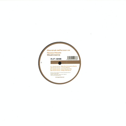 Marshall Jefferson vs. Noosa Heads - Mushrooms (VINYL 12" Airtight AIR046 2025) |--