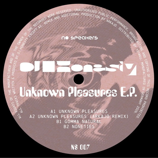 DJ Honesty, Arkajo - (PRESALE 7/13/26) Unknown Pleasures EP (VINYL) | Mint (M) Mint (M)--