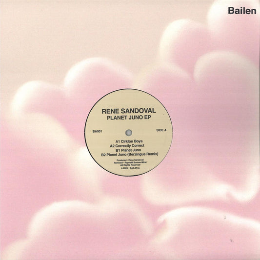 Rene Sandoval - Planet Juno EP (VINYL 12" BAILEN BAILEN001) | NEW Mint (M) Mint (M)--