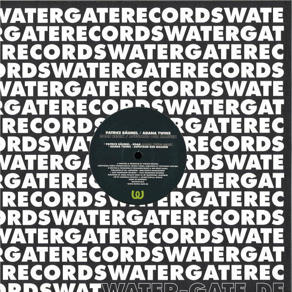 Patrice Bäumel / Adana Twins - Roar Remix / Aufstand Der Massen (VINYL) | Mint (M) Mint (M)--