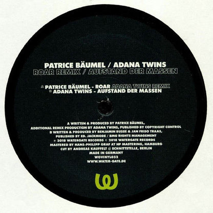 Patrice Bäumel / Adana Twins - Roar Remix / Aufstand Der Massen (VINYL) | Mint (M) Mint (M)--