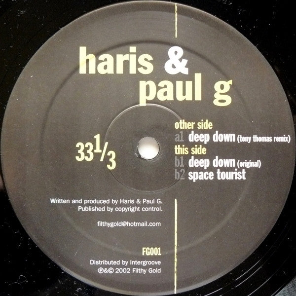 Haris Custovic - Deep Down | Near Mint (NM) Generic--