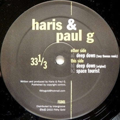 Haris Custovic - Deep Down | Near Mint (NM) Generic--