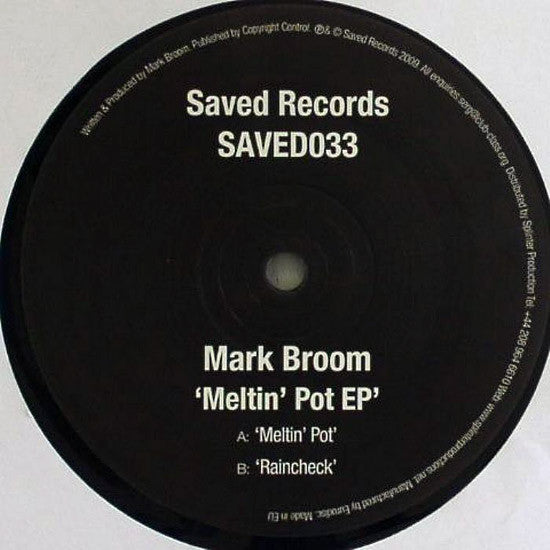 Mark Broom - Meltin' Pot EP | Near Mint (NM) Generic--