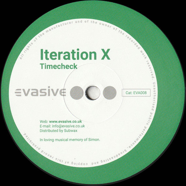 Iteration X - Timecheck / Liquid Logic (VINYL - 2026) | Mint (M) Generic--