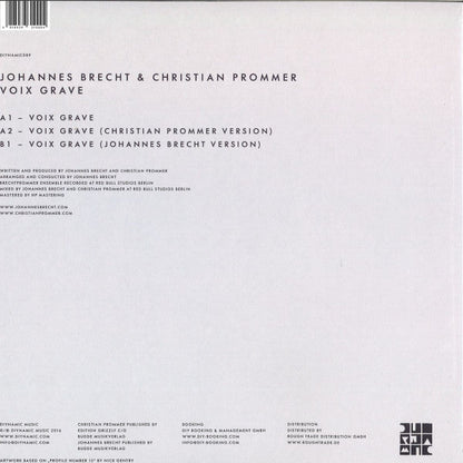 Johannes Brecht - Voix Grave | Mint (M) Mint (M)--