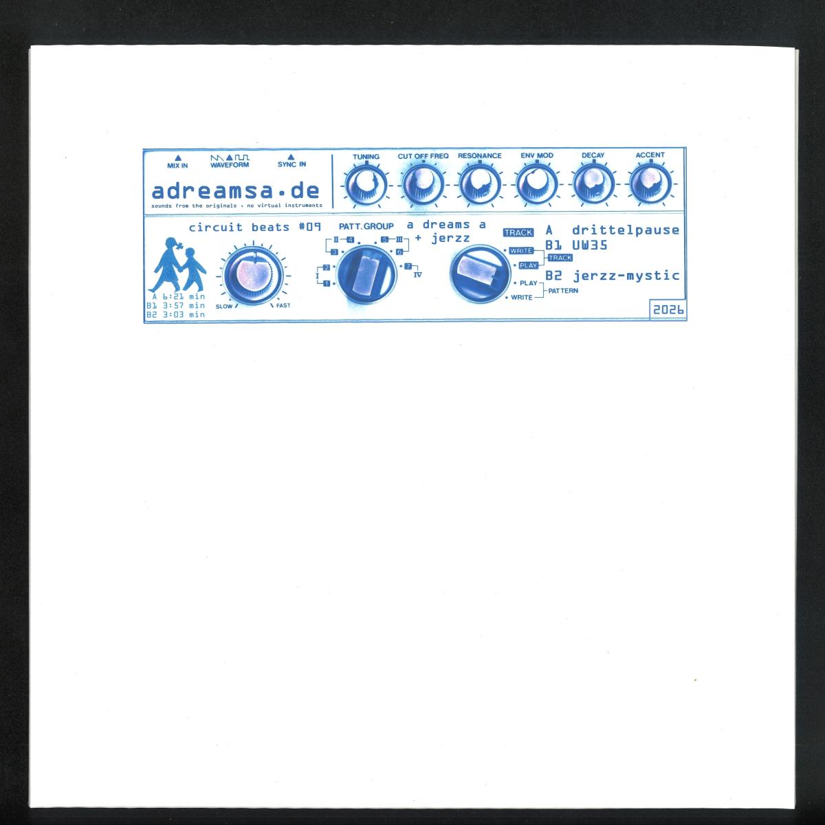 A dreams A feat. Jerzz - Drittelpause (10" VINYL 12" Circuit Beats CB09) | NEW Mint (M) Mint (M)--