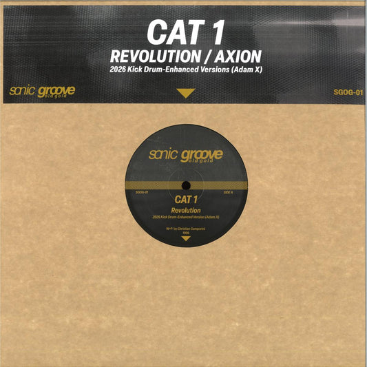 CAT 1 - Revolution / Axion (Adam X Kick Induced Edits) (VINYL 12" Sonic Groove SGOG-01) | NEW Mint (M) Mint (M)--