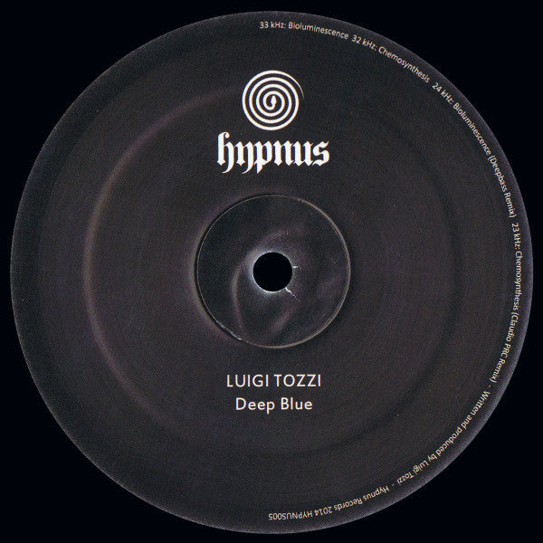 Luigi Tozzi - (PRESALE 9/18/26) Deep Blue (VINYL 12" Hypnus HYPNUS005) | NEW Mint (M) Mint (M)--