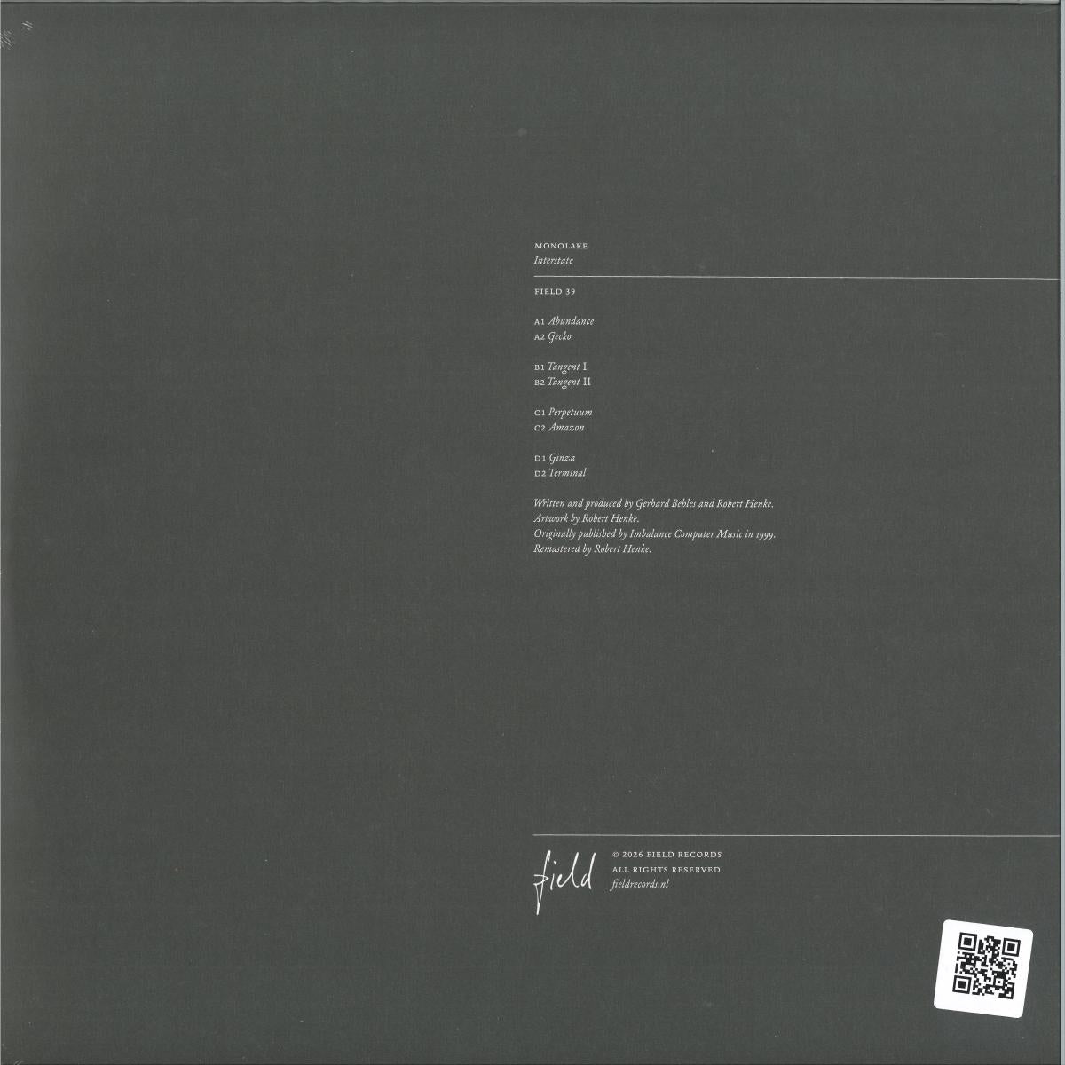 Monolake - Interstate (VINYL 2xLP Field FIELD39) | NEW Mint (M) Mint (M)--