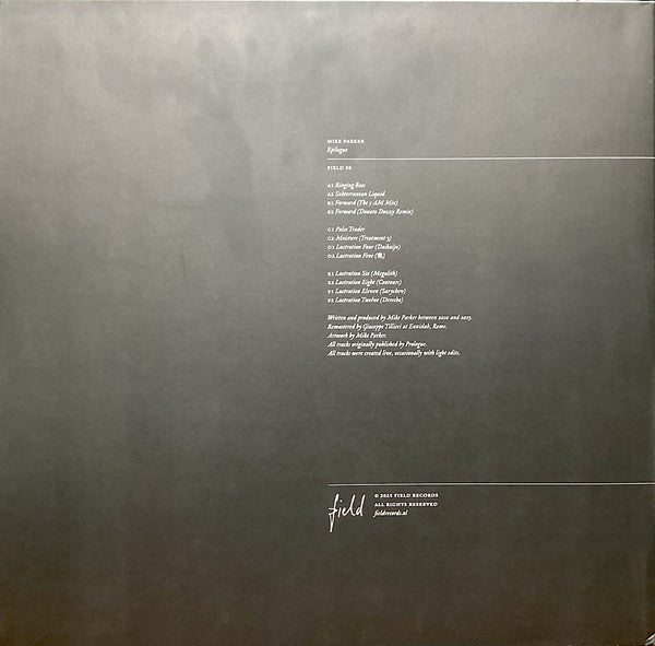 Mike Parker - Epilogue (3xVINYL) |--