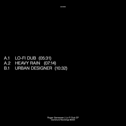Roger Gerressen - Lo-Fi Dub EP (VINYL) | Mint (M) Mint (M)--