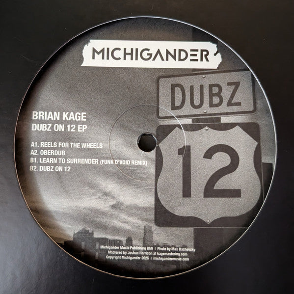 Brian Kage - Dubz On 12 EP (VINYL) | Mint (M) Mint (M)--