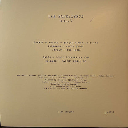 Lab Experience Vol. 3 (VINYL) |--