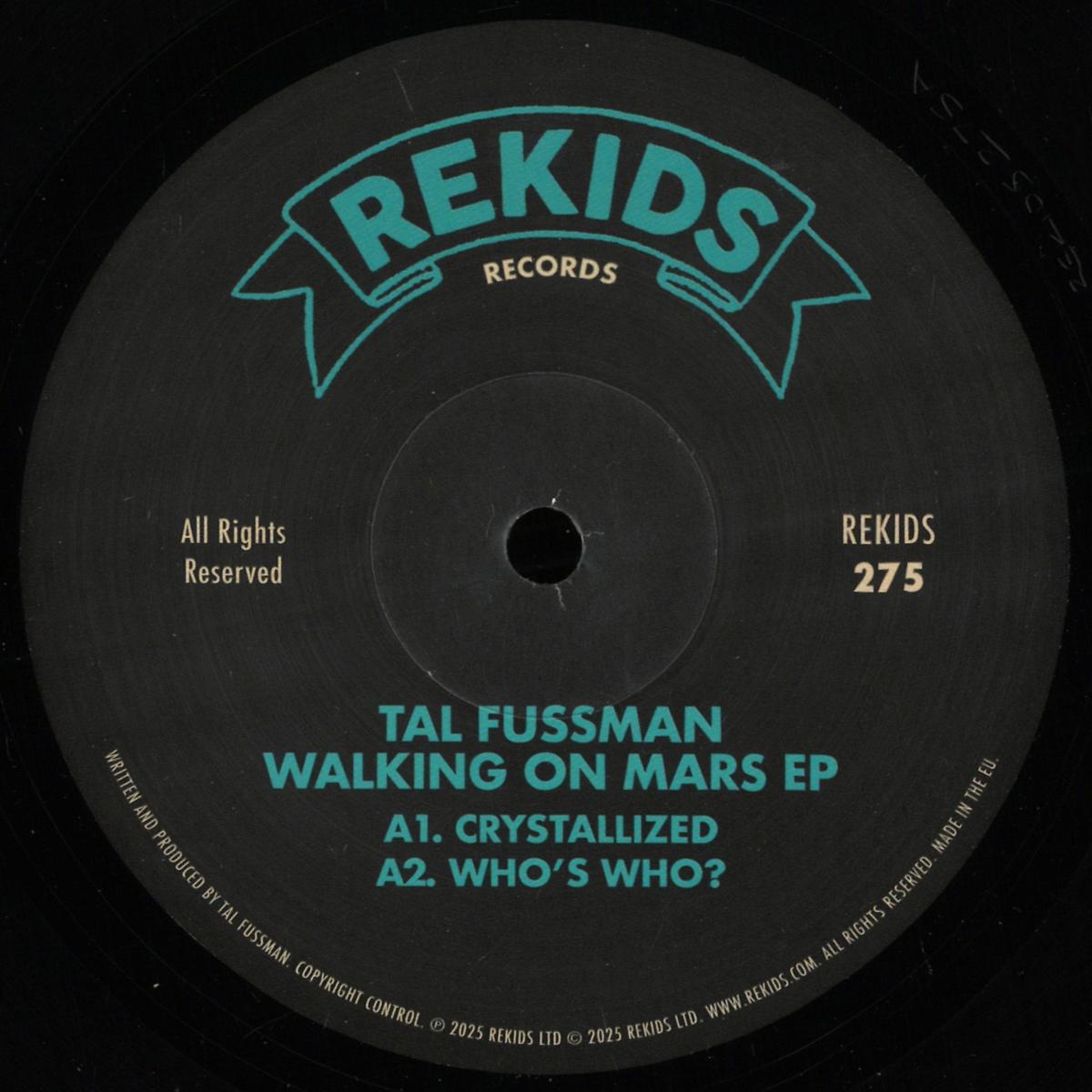 Tal Fussman - Walking On Mars EP (VINYL 12" Rekids REKIDS275) | NEW--