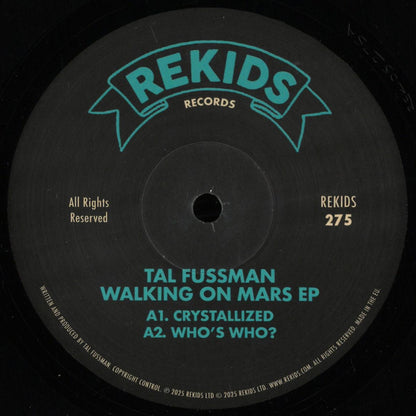 Tal Fussman - Walking On Mars EP (VINYL 12" Rekids REKIDS275) | NEW--