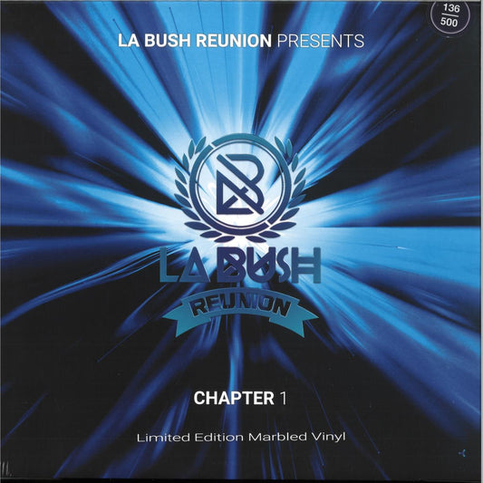 Various - LA BUSH REUNION - CHAPTER 1 (BLUE MARBLED VINYL 12" Enigma ENIGMA201018) | NEW Mint (M) Mint (M)--