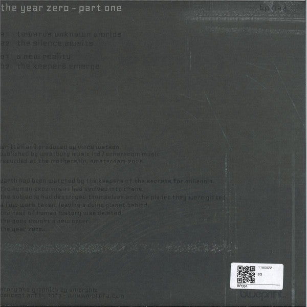 Amorphic - The Year Zero Part One (RED/BLACK SPLATTER VINYL 12") | Mint (M) Mint (M)--