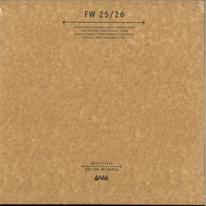 Various - FW 25/26 (VINYL 3xLP Repetitive Rhythm Research RRR016 2025) | NEW--
