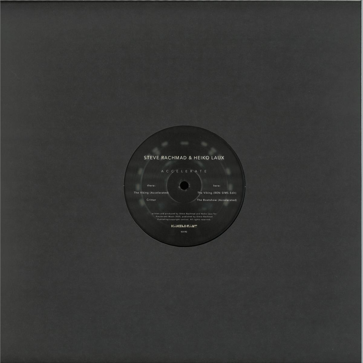 STEVE RACHMAD & HEIKO LAUX - Accelerate (VINYL) |--