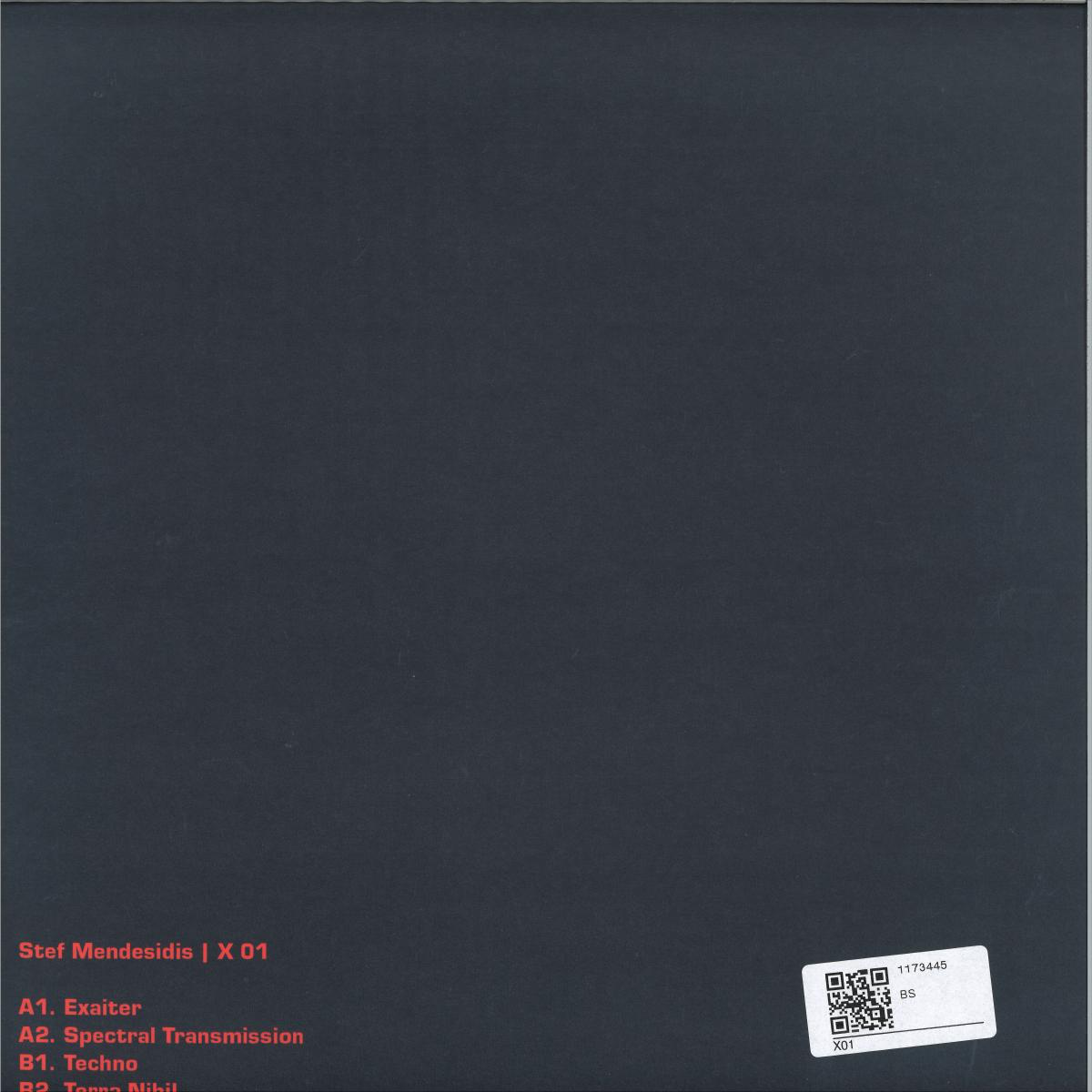 Stef Mendesidis - X 01 (VINYL) | Mint (M) Mint (M)--