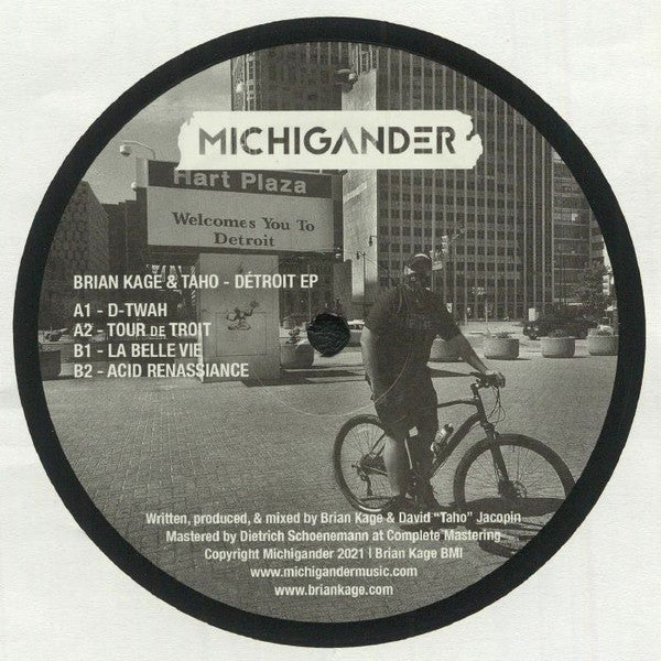 Brian Kage & Taho - Détroit EP (VINYL) | Mint (M) Mint (M)--