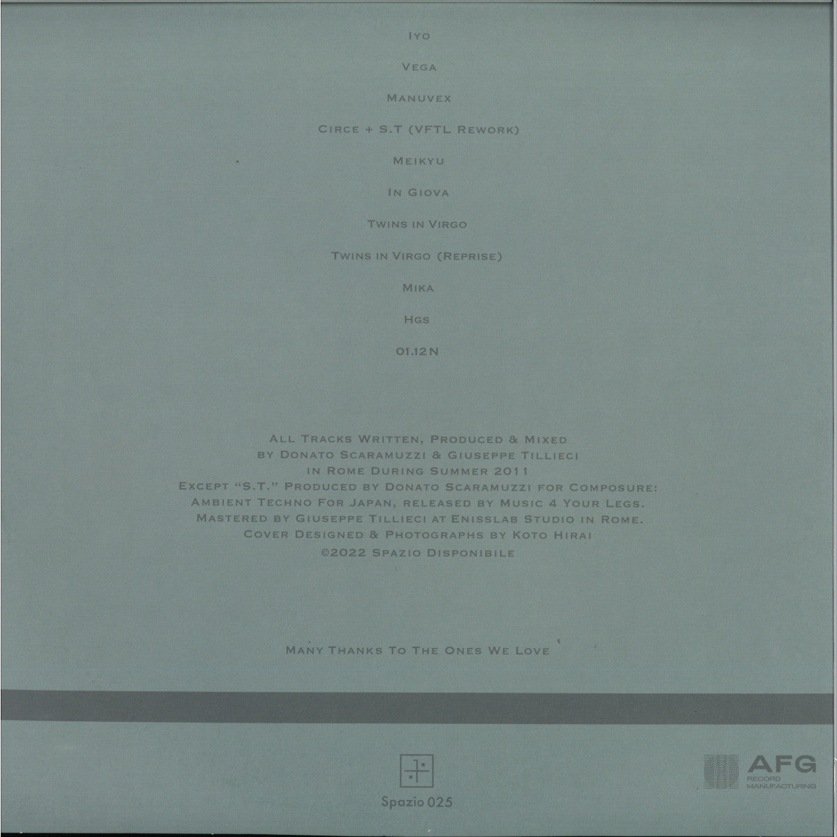 Voices From The Lake - Voices From The Lake (2023 Edition) (VINYL 4x12" Spazio Disponibile SPAZIO025 2026) | NEW Mint (M) Mint (M)--